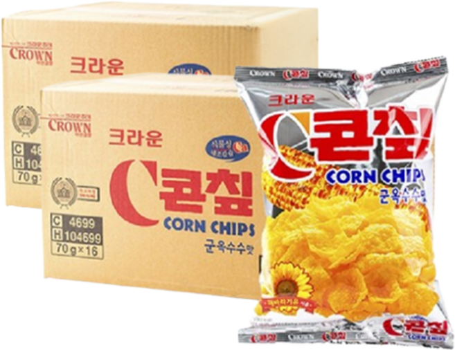 크라운 콘칲, 70g, 32개