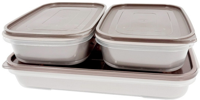 제오닉 명절음식 전 보관용기 1.5L x 2p + 3.7L, 1세트