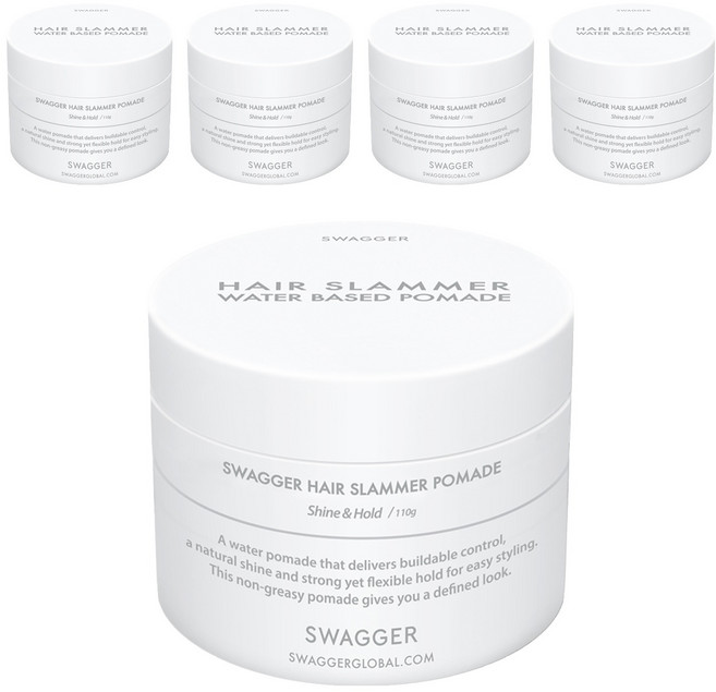 스웨거 헤어 슬래머 포마드 헤어왁스, 110g, 5개