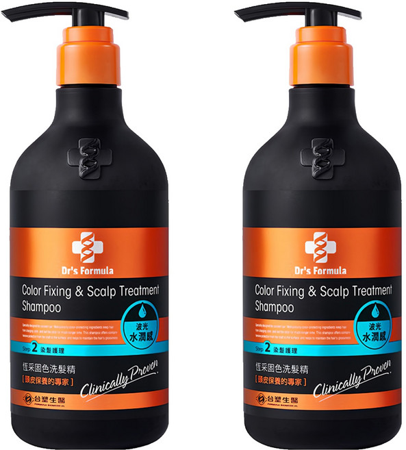 Dr's Formula 恆采固色洗髮精 波光水潤感, 580g, 2瓶