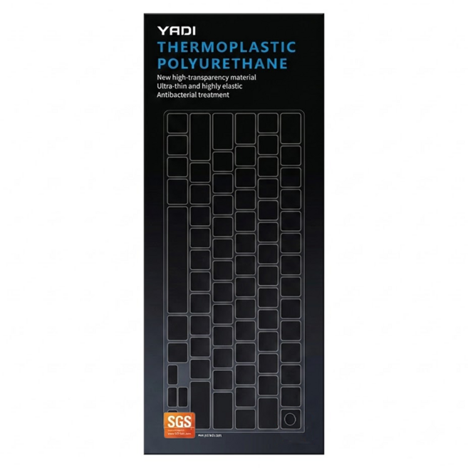 YADI 亞第 超透光抗菌鍵盤保護膜 MSI Crosshair 16 HX AI D2XWFKG-024TW專用 KCT-MSI08-183, 1個, 透明色