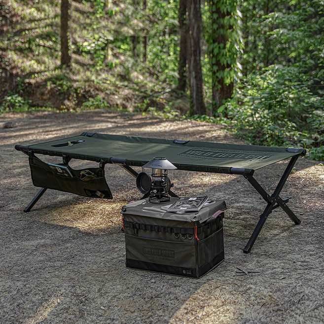 카즈미 필드 코트 와이드 야전침대, 카키