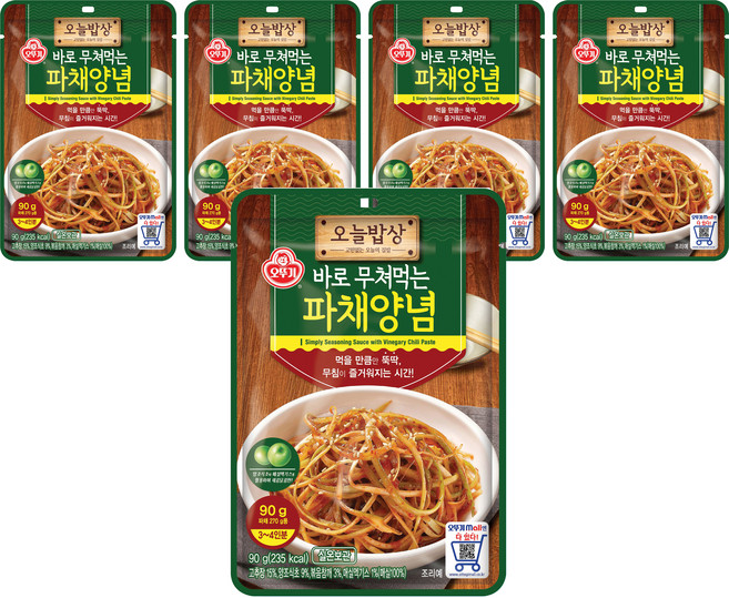 오늘밥상 파채양념, 90g, 5개