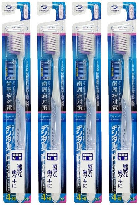 DENTALPRO 超極細毛牙刷4列(顏色隨機)#一般(c422), 4支, 1支