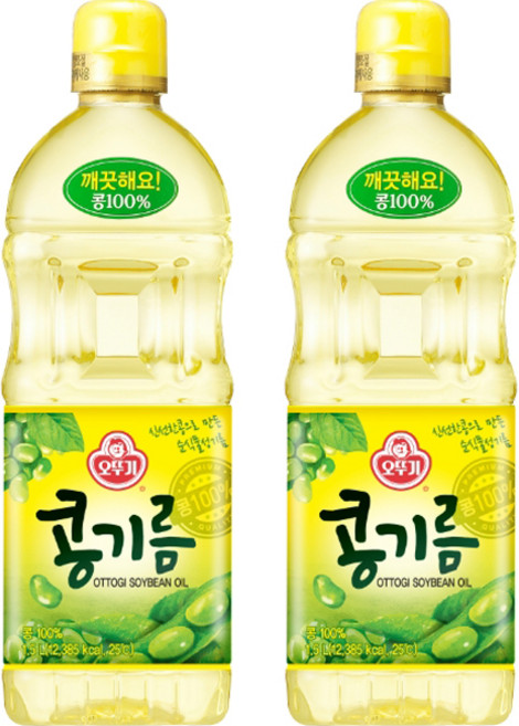 오뚜기 콩기름, 1.5L, 2개