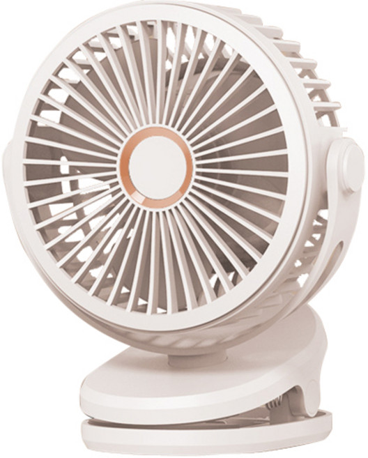 808 휴대용 무선 탁상용 써큘레이터 집게형 선풍기, COFAN02, 펄 화이트