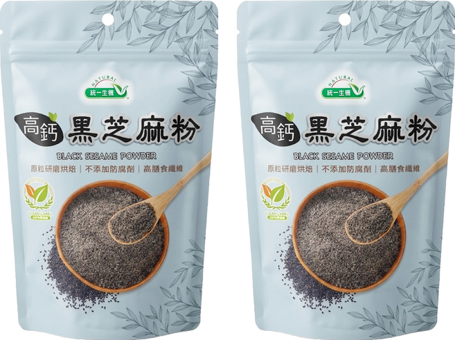 統一生機 高鈣黑芝麻粉, 300g, 2包