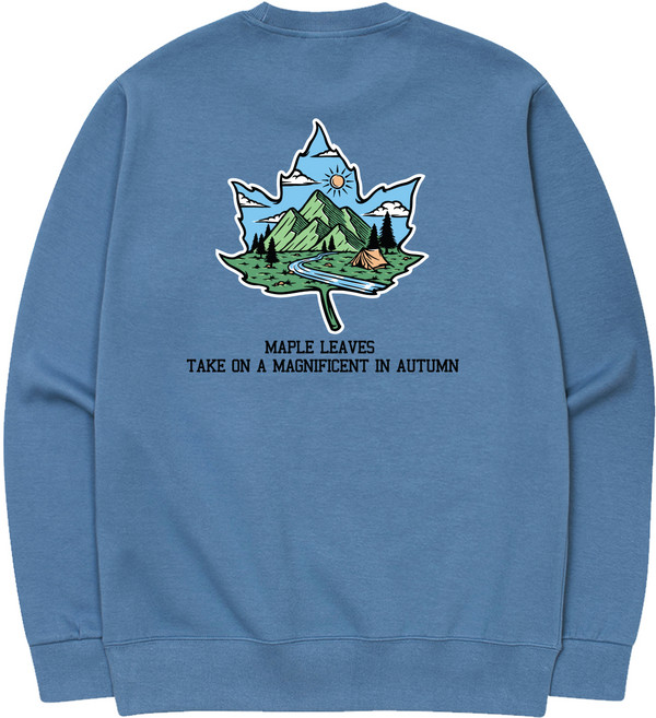 옥스타 남녀공용 메이플 특양면 맨투맨