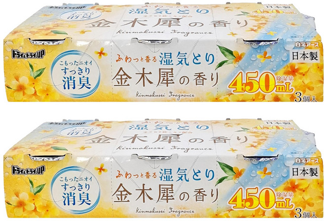 Hakugen Earth 白元 除濕盒 金木樨香, 1.35L, 2組