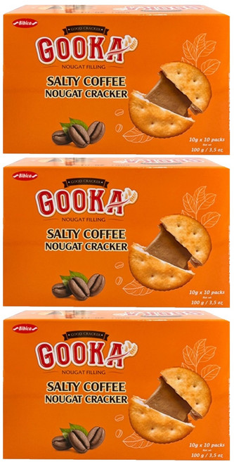 비비카 구카 솔티 커피 누가 크래커, 100g, 3개