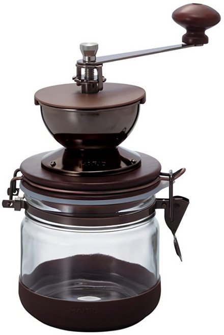 HARIO 好璃奧 創新保鮮手搖磨豆機 208 x 105 x 215mm 900g, 棕色, 1組