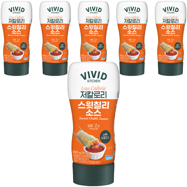비비드키친 저칼로리 스윗칠리소스, 320g, 6개