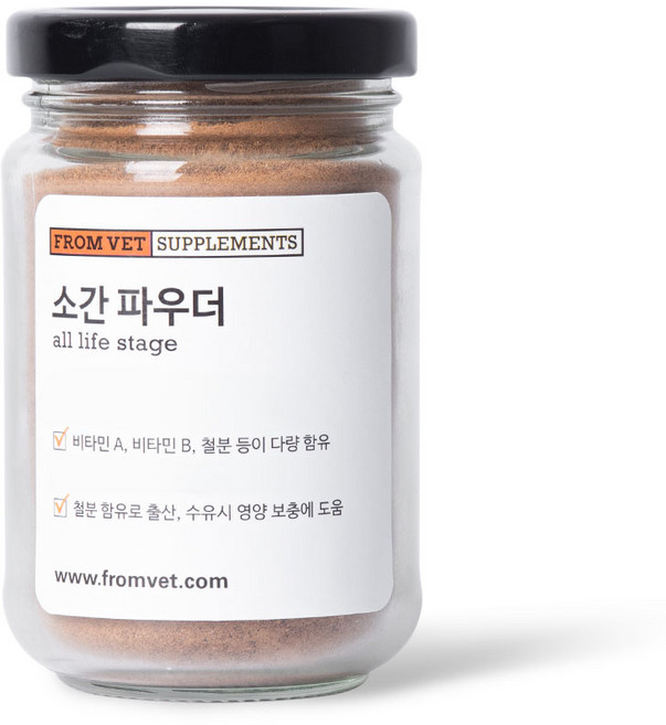 프롬벳 반려동물 소간 파우더 영양제, 100g, 눈물개선/눈건강, 1개