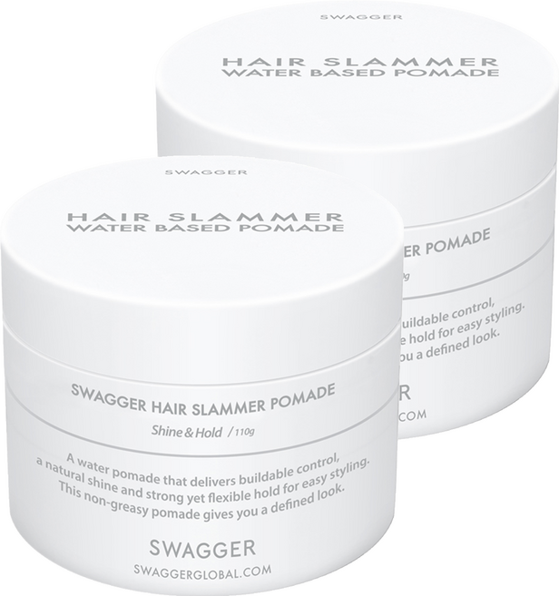 스웨거 헤어 슬래머 포마드 헤어왁스, 110g, 2개