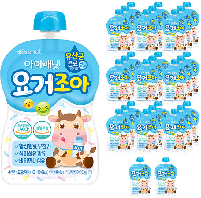 ivenet 艾唯倪 優酪乳, 乳酸菌口味, 100ml, 30入