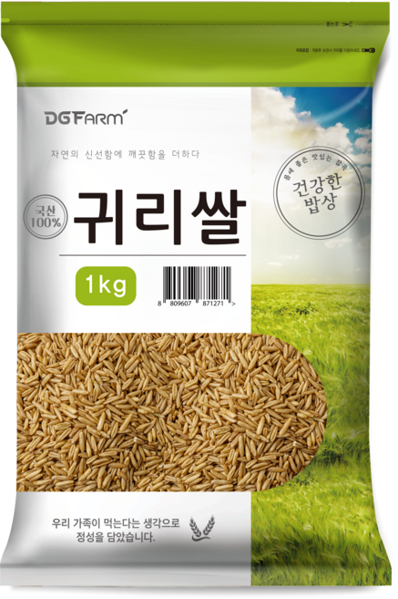 건강한밥상 국산 귀리쌀, 1kg, 1개