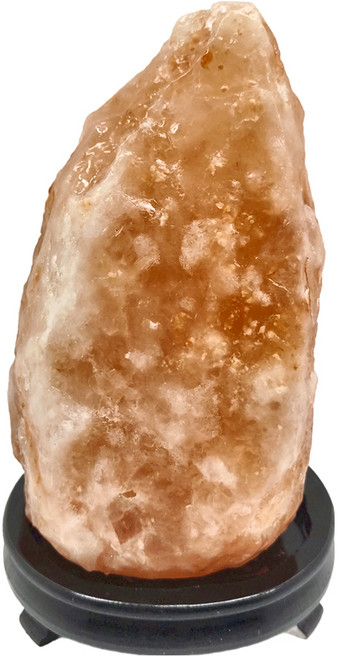 ROSE GEM 瑰麗寶 精選玫瑰寶石鹽晶燈 含電線燈泡 18 x 18 x 26cm 6kg, 橘色