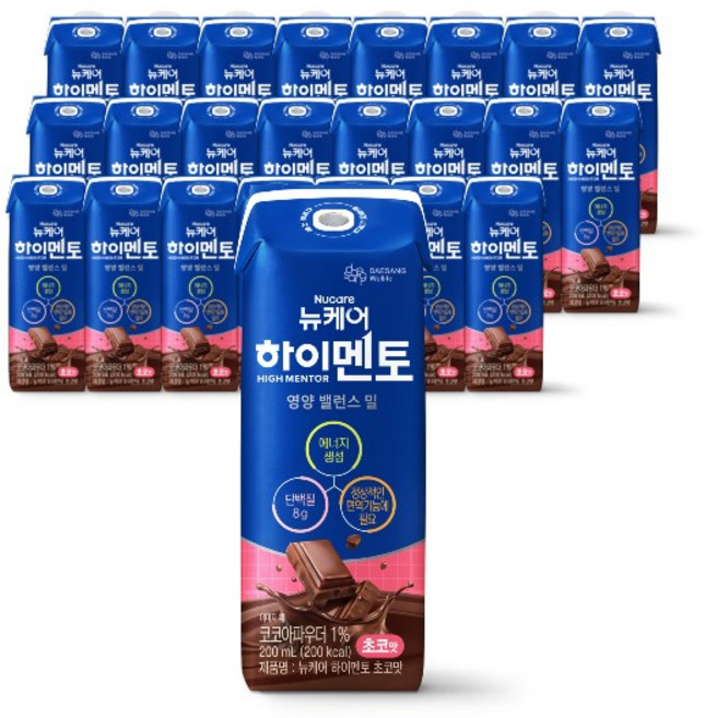 뉴케어 하이멘토 초코맛, 200ml, 24개