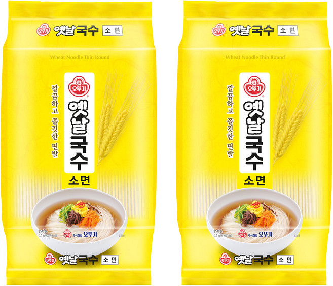 오뚜기옛날 국수 소면, 2.5kg, 2개