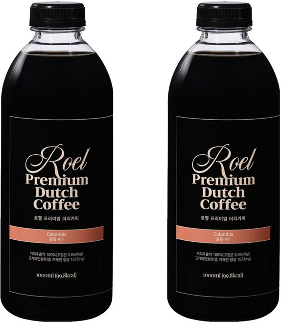 로엘 프리미엄 더치커피 콜롬비아, 1L, 1개입, 2개