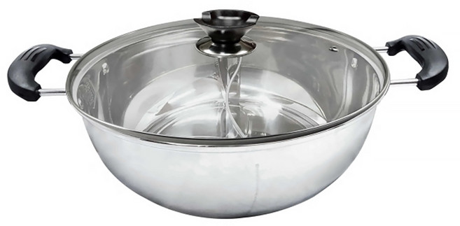 TRIARROW 三箭牌 養生鴛鴦鍋 MID-332W 6L, 32cm, 1個