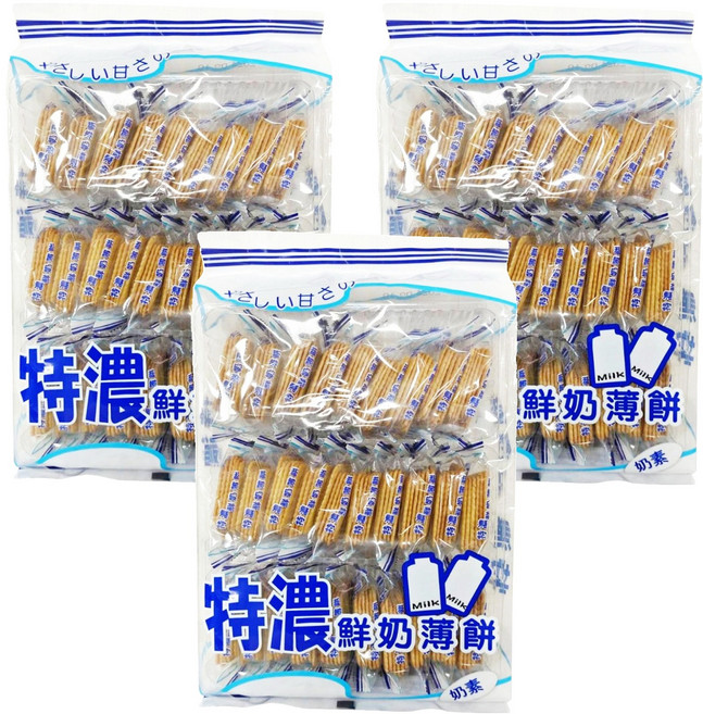 SUKHI 特濃鮮奶薄餅, 300g, 3袋