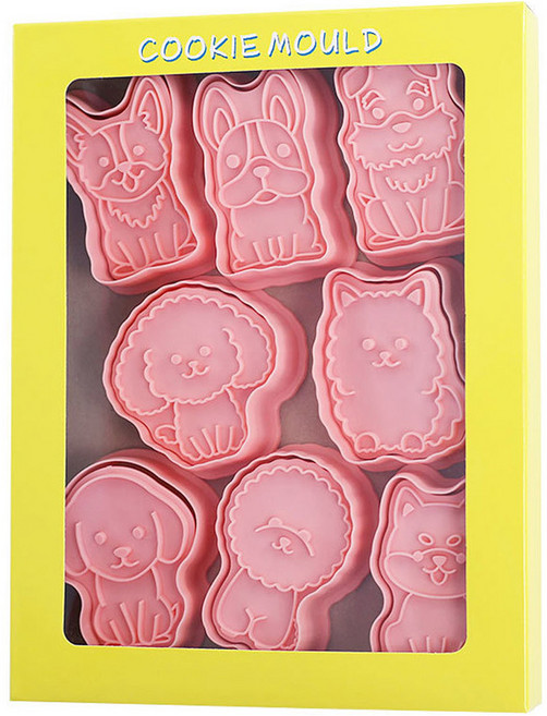 강아지 푸쉬 쿠키 커터 8종 세트, 1세트