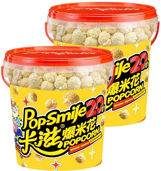 Pop-Smile 卡滋 蘑菇球爆米花 酸奶洋蔥, 150g, 2桶