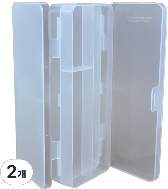 모닝글로리 비움 다용도 투명 양면 케이스, 2개