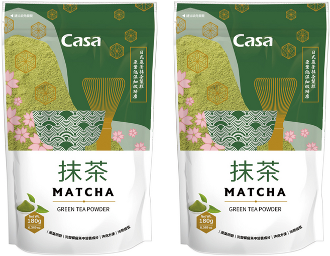 Casa 卡薩 抹茶粉, 180g, 2包