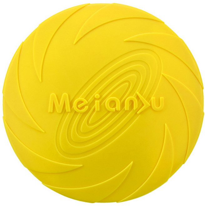 DM 애견 프리스비 원반, 소형옐로우, 1개