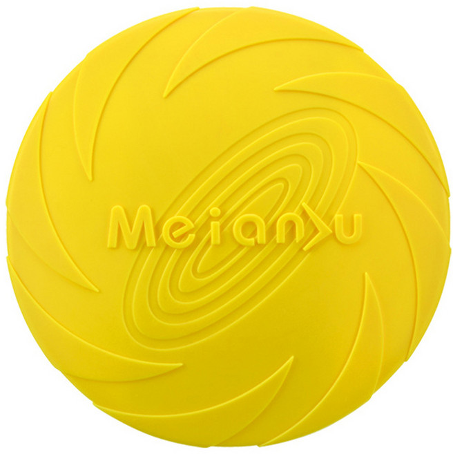 DM 애견 프리스비 원반, 소형옐로우, 1개