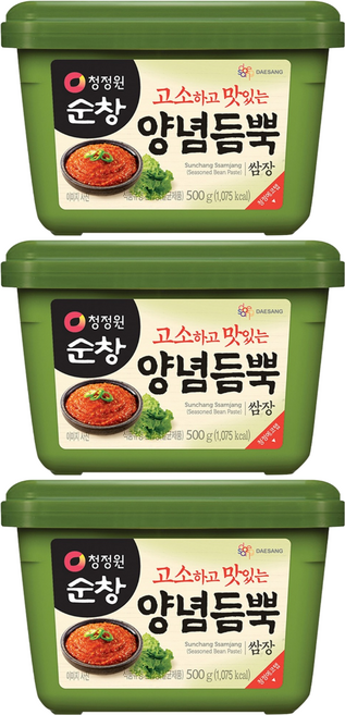 청정원 순창 양념듬뿍 쌈장, 500g, 3개