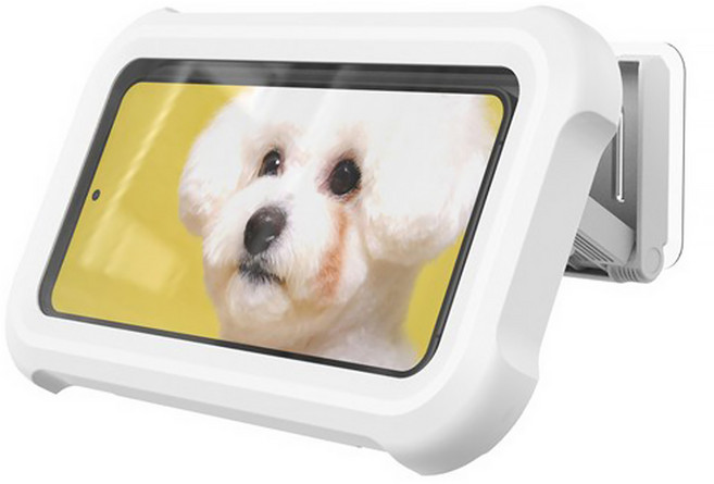 Home Planet 浴室防水壁掛手機支架, 1個, 白色