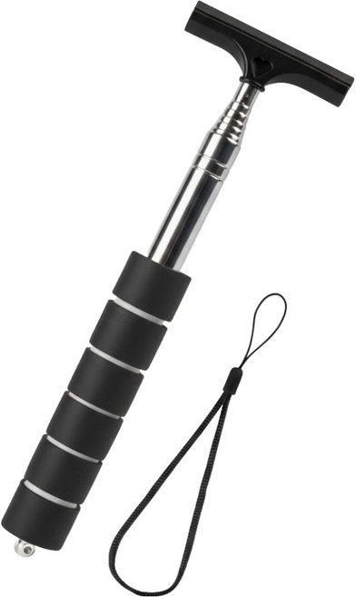 아이작큐브 사이드미러 길이조절 스퀴지 01 블랙, 1개