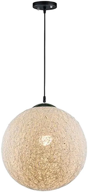 honey comb 南洋風麻球餐廳吊燈(bl41581), 1入, 黑色