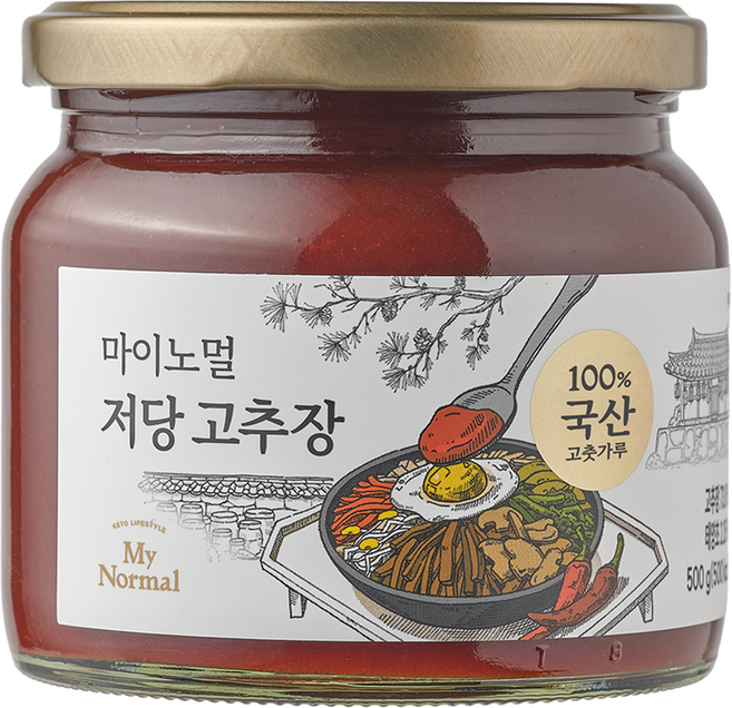 마이노멀 저당 고추장, 500g, 1개