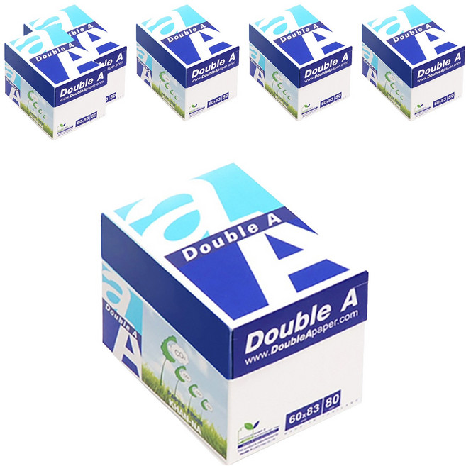 더블에이 미니박스 메모지, 화이트, 500매, 6개