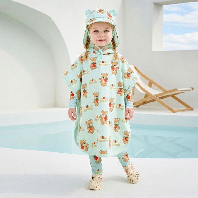 몰리멜리 딸기 젤리곰 비치 가운