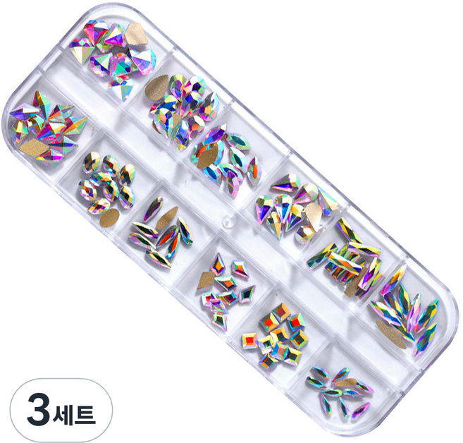 메이브라운 셀프 AB 네일스톤파츠, 오펄, 3세트