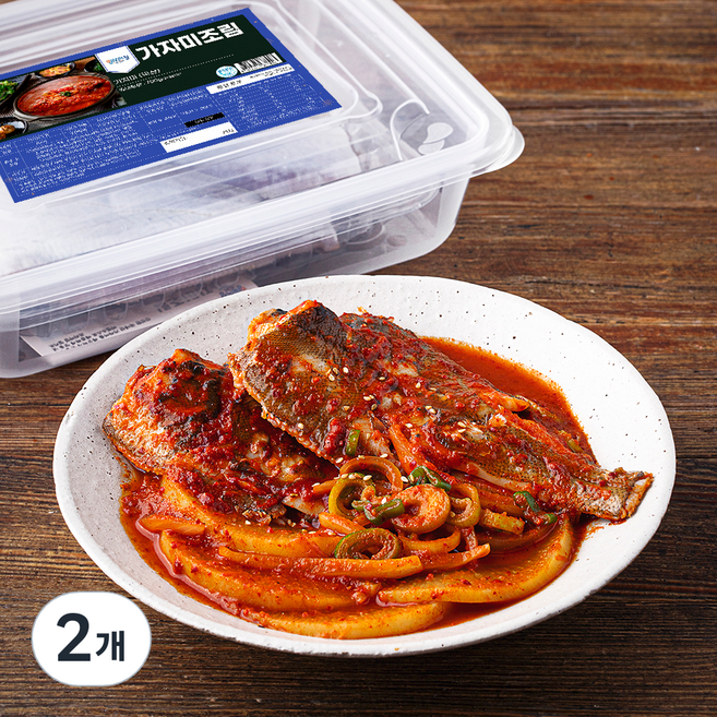 양포어장 가자미조림, 2개, 700g