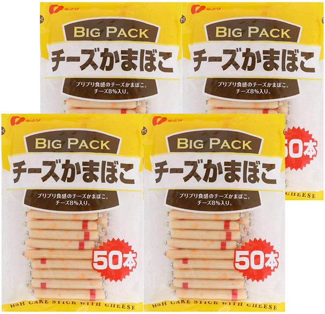 Natori Food 大袋起司魚板棒 50入, 600g, 4袋