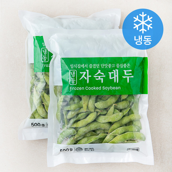 세미원 자숙대두 (냉동), 500g, 2개