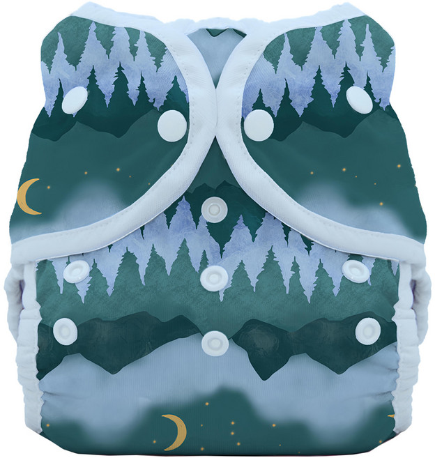 THiRSTiES 壓扣防水尿布兜, Mountain Twilight, 1件