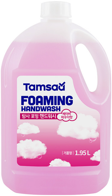 탐사 포밍 핸드워시 베이비파우더향, 1.95L, 1개