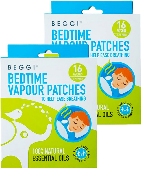 BEGGI BGO 精油通鼻貼 兒童 16片, 2盒