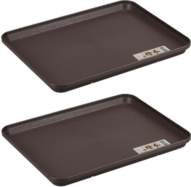 UDA 有達 大檜木端盤, 2個, 咖啡色