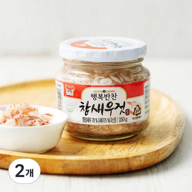 일가집 참새우젓, 250g, 2개