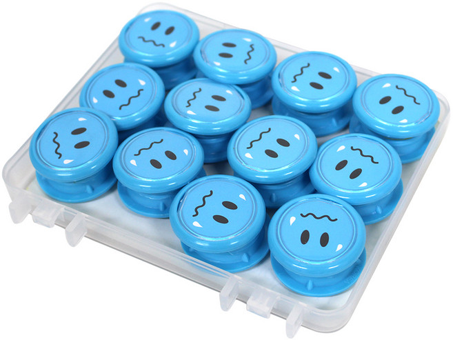 스마일메모홀더_MSMH-35mm_24개입, 파랑, 1세트