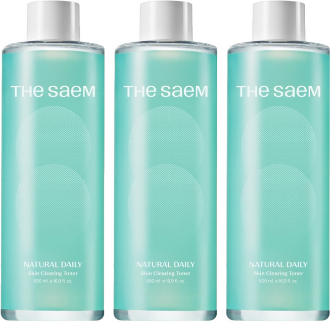 the SAEM 得鮮 日常淨膚化妝水, 500ml, 3個